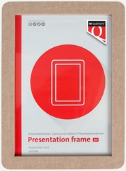 Presentatieframe Quantore A4 gerecycled vilt zand