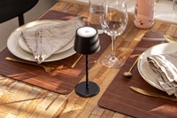 Tafellamp Securit MonteCarlo LED oplaadbaar dimbaar zwart-2