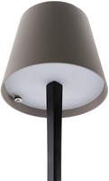 Tafellamp Securit Milano LED oplaadbaar dimbaar taupe-zwart-2
