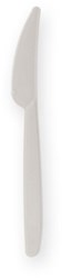 Plastic messen herbruikbaar PP 185mm 50 stuks wit IEZZY