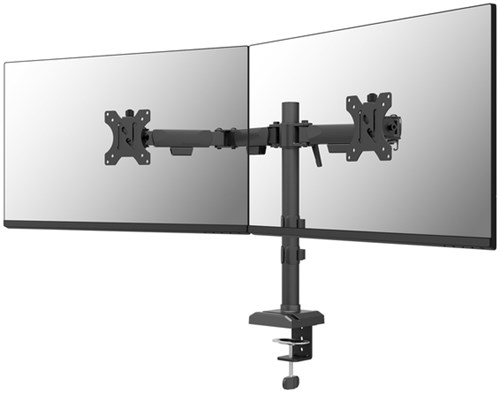 Dubbele monitor arm Neomounts NERO 2 schermen DS60 32 inch zwart