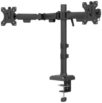 Dubbele monitor arm Neomounts NERO 2 schermen DS60 32 inch zwart-2