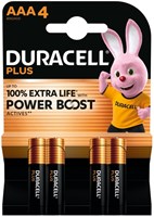AAA batterijen Duracell Plus Powerboost 4 stuks