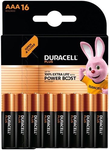 Duracell Plus Powerboost AAA batterijen 16x