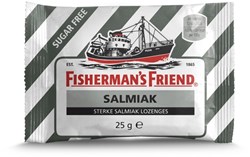 Keelpastilles Fisherman's Friend salmiak suikervrij zak 25 gram