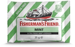 Keelpastilles Fisherman's Friend mint suikervrij zak 25 gram