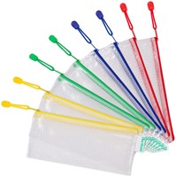 Tarifold opbergtas met rits cheque pak van 8 stuks in geassorteerde kleuren