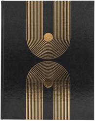 Gastenboek Exacompta Graphik 270x220mm blanco zwart