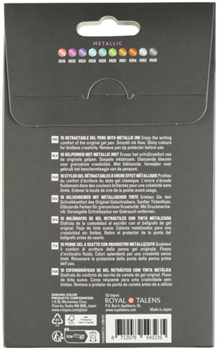 Gelschrijver Sakura Gelly Roll Metallic 08 klikfunctie set à 10 kleuren-3