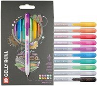 Gelschrijver Sakura Gelly Roll Metallic 08 klikfunctie set à 10 kleuren-1