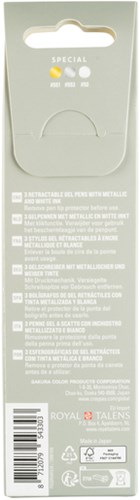 Gelschrijver Sakura Gelly Roll Special 08 klikfunctie set à 3 kleuren goud-3