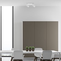 Plafondspot Integral Siena 2 spot IP20 GU10 wit-2