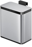 Afvalbak EKO Puro klein 7 liter zilver