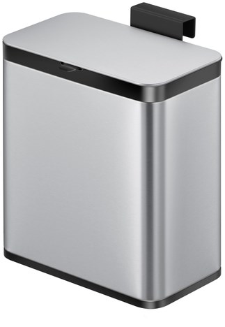 Afvalbak EKO Puro klein 7 liter zilver