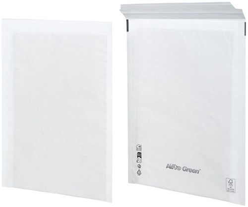 Luchtkussenenvelop AirPro Green 17/G wit 250x350mm met 100 stuks