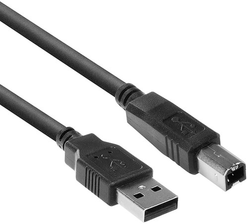USB kabel USB naar USB-B 2.0 M zwart 3 meter