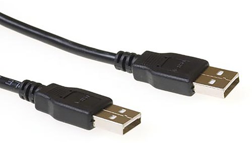 USB 2.0 kabel M-M zwart 2 meter