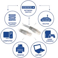 UTP CAT 6 kabel RJ45 Grijs 3 meter-2