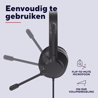 Hoofdtelefoon Trust Ayda Max USB-ENC met noise-cancelling microfoon groen-1