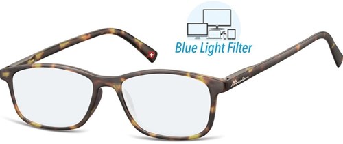 Leesbril +2.50 dpt met blauw licht filter turtle