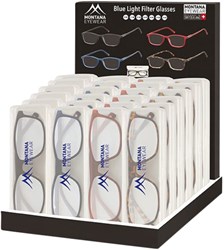 Blauw licht filter Leesbril Montana klassiek design Stuk 24x stuk