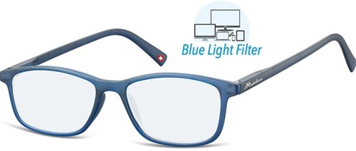Leesbril Montana +3.00 dpt met blauw licht filter blauw