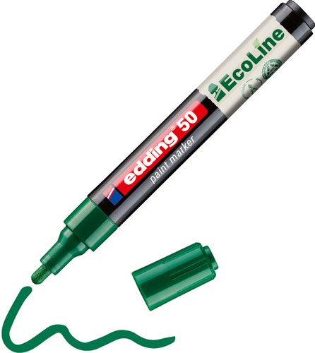 Lakmarker edding 50 EcoLine groen permanent 2-3mm 10 stuks-3