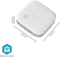Rookmelder Nedis Smartlife Wifi 10 jaar sensor wit-7