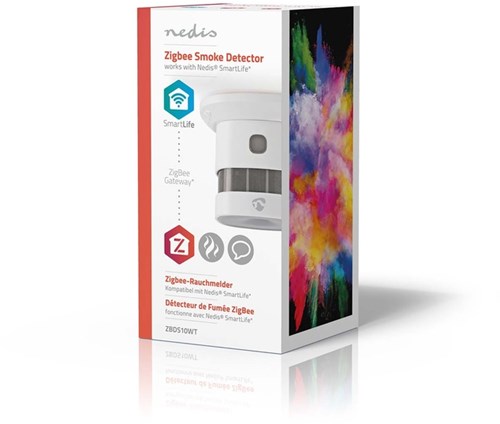 Rookmelder Nedis Zigbee 3.0 Wifi Compact Wit Stuk 43 x 43 mm-2