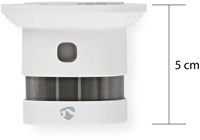 Rookmelder Nedis Zigbee 3.0 Wifi Compact Wit Stuk 43 x 43 mm-1
