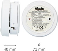Rookmelder Alecto SA102 mini met 5 jaar batterij 2 stuks wit-2