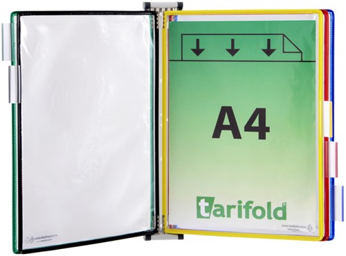 Zichtpanelensysteem Tarifold A4 met 5-tassen assorti-2