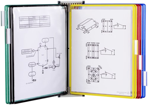 Zichtpanelensysteem Tarifold A4 met 10 tassen assorti-2