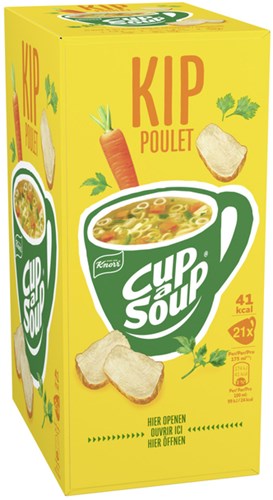 Cup-a-Soup Knorr Kip 21 zakjes zonder toevoegingen-3