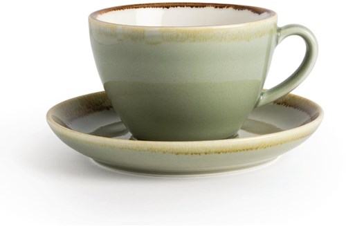 Cappuccinoschotel Olympia Kiln Ã˜16cm mosgroen 6 stuks-3