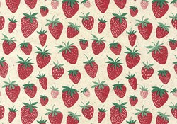 Inpakpapier Strawberry 200mx50cm Rol