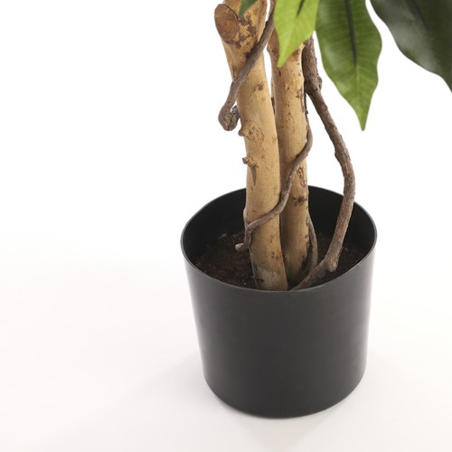 Kunstplant Mica Ficus groen in plastic pot Ø85 150cm-3