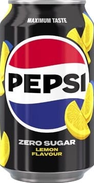 Pepsi Zero Sugar Lemon frisdrank  blik van 33 cl  pak van 24 stuks