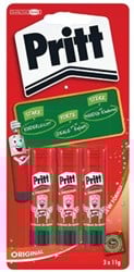 Pritt plakstift 3 x 11 g, op blister