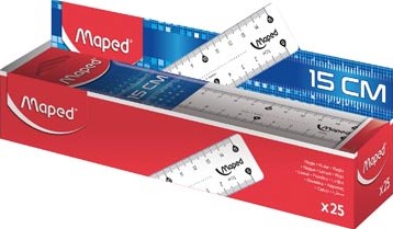 Maped liniaal Essentials 146 15 cm, dubbele graduatie-2