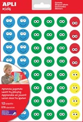 Apli Kids beloningsstickers Happy Smile, groot, blister met 12 vellen
