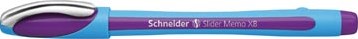 Schneider balpen Slider Memo, extra breed, paars