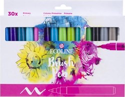 Talens Ecoline Brush pen etui van 30 stuks set Primaire
