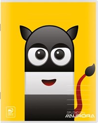 Aurora Writing 60 kladschrift 96 bladzijden gelijnd Monsters