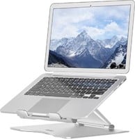 Desq telescopische laptopstandaard voor laptops tot 17 inch zilver-1