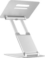 Desq telescopische laptopstandaard voor laptops tot 17 inch zilver-2