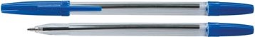 Balpen met dop 0,7 mm blauw