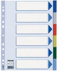 Esselte tabbladen 6 tabs