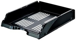Brievenbakje Esselte Transit zwart A4 stapelbaar 33 x 6 cm