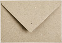 Envelop C6 114x162mm Kraft grijs-2
